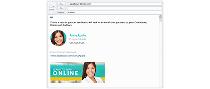 custom designed email signature